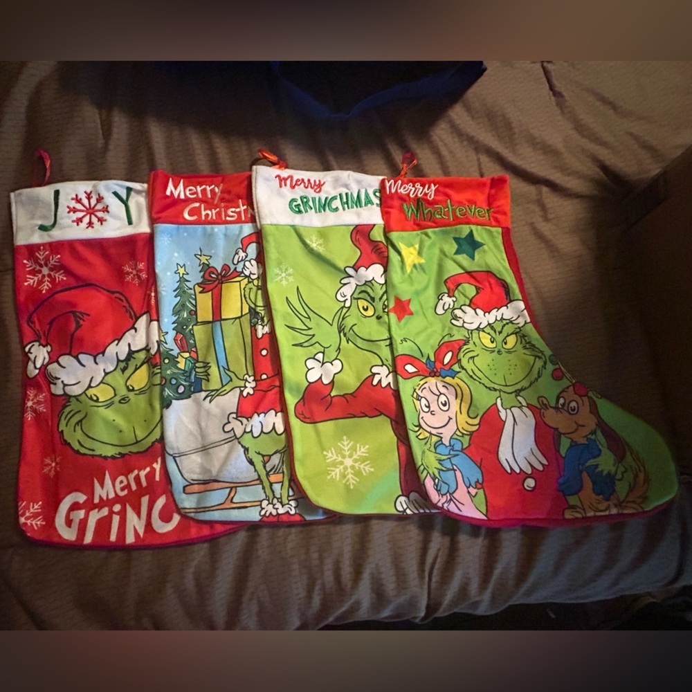 Grinch stockings set of 4